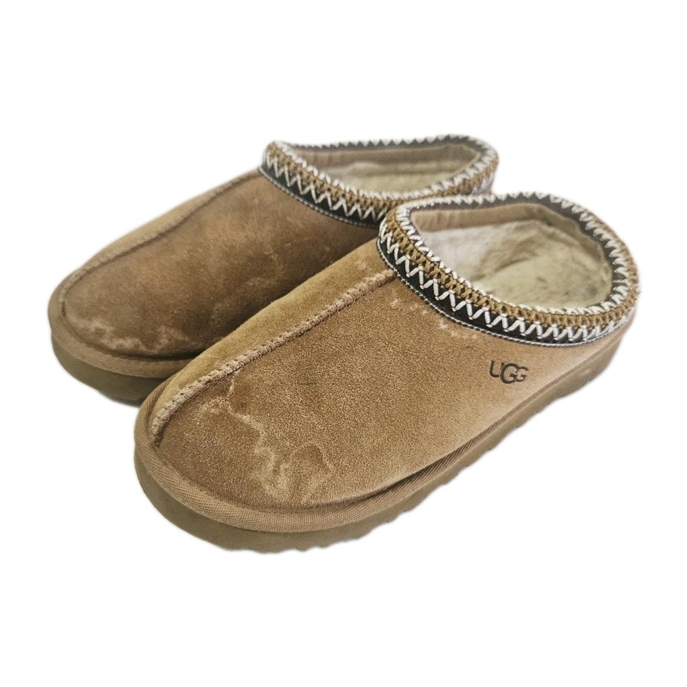 Women UGG Tasman Slipper 5955 Chestnut Suede Size 6